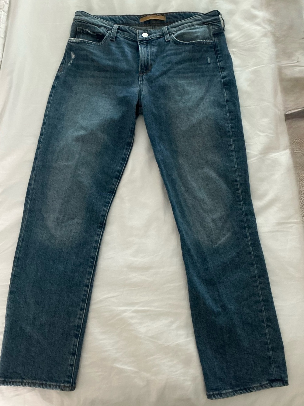Joe's Jeans The Lara Mid Rise Ankle Cigarette SZ 29 Light distress EUC NO FLAWS